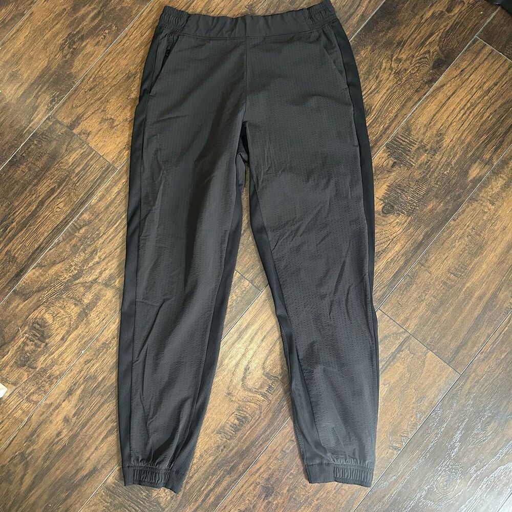 Athleta Textured Brooklyn Jogger Womens 6 Black Pull On